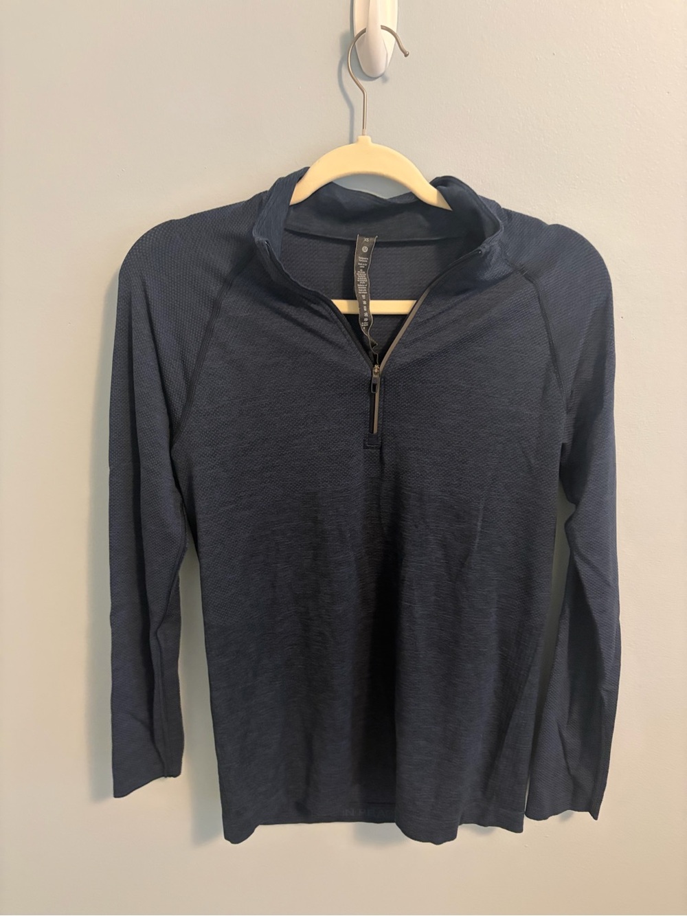 lululemon athletica Men's Navy Half-Zip Shirt Jacket